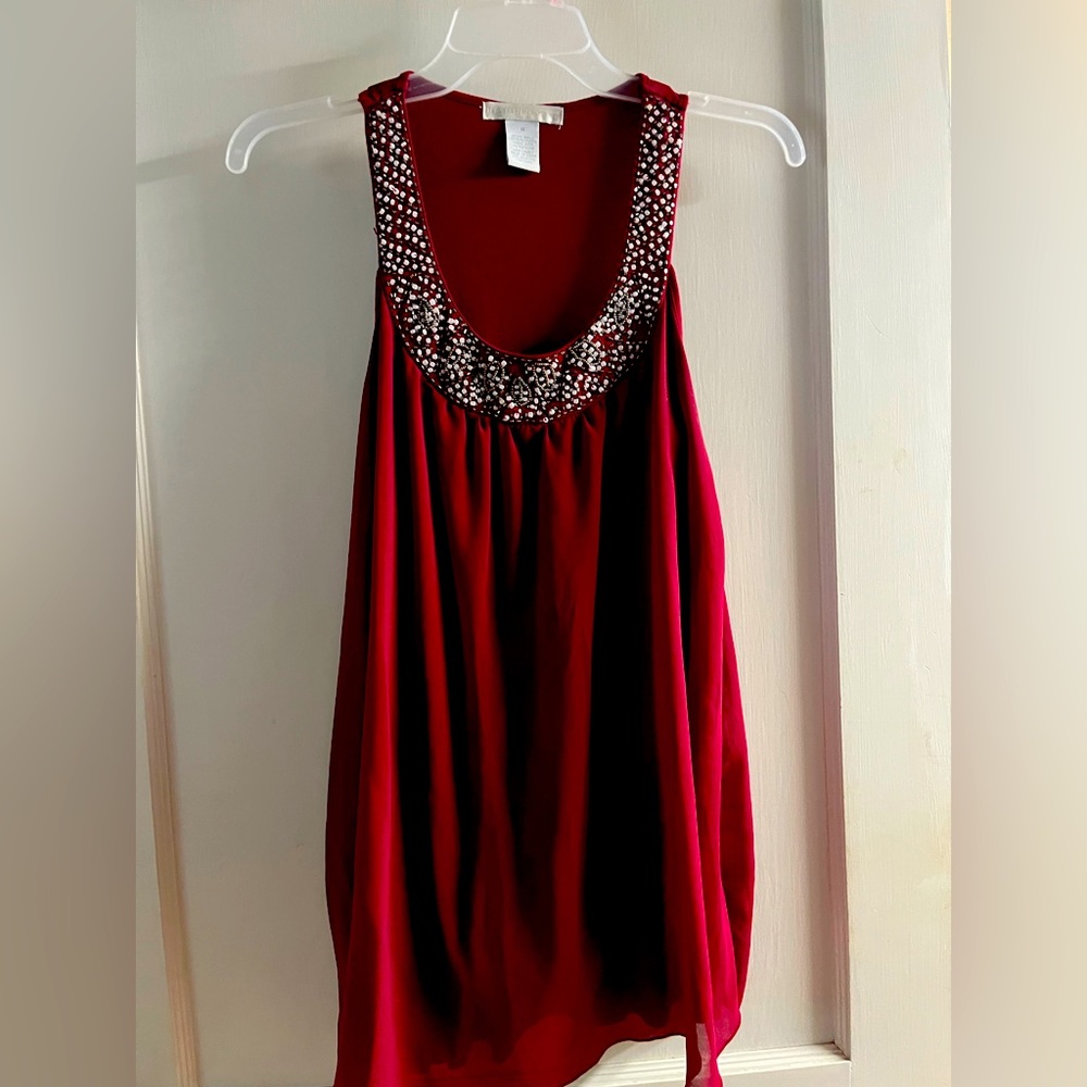 Embellished sleeveless top